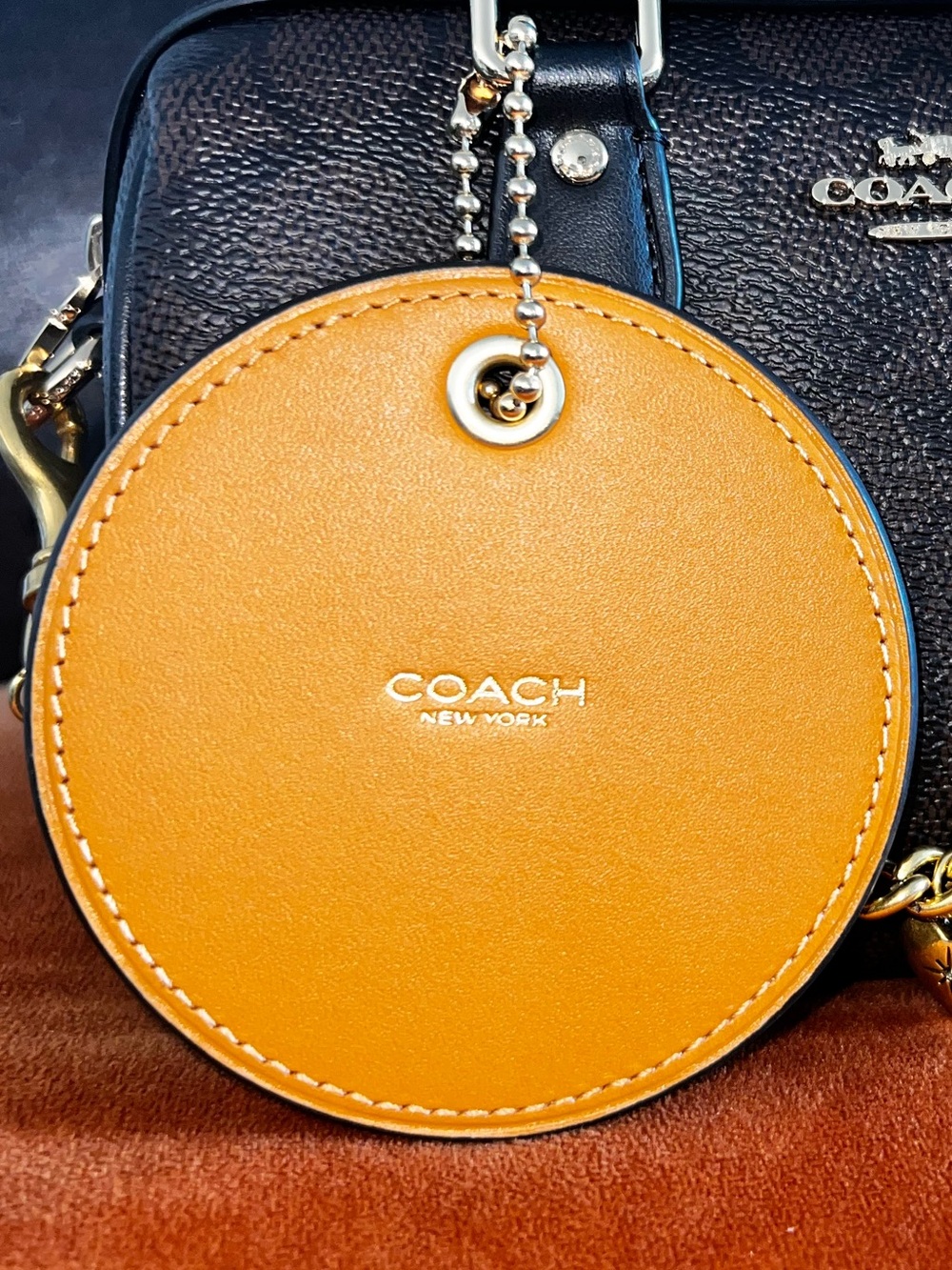 COACH coasters up crafted charm Yellow